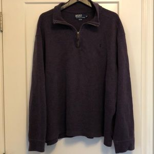 Polo by Ralph Lauren 1/4 Zipper Cotton knit shirt